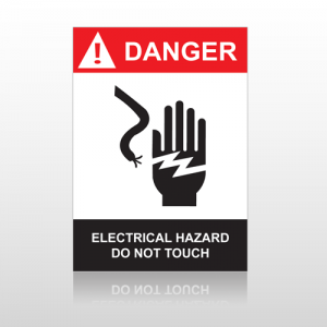 ANSI Danger Electrical Hazard Do Not Touch