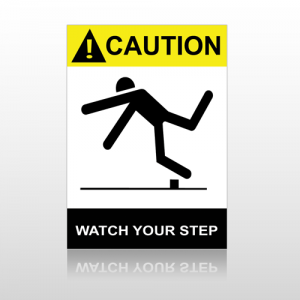 ANSI Caution Watch Your Step