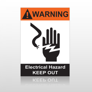 ANSI Warning Electrical Hazard Keep Out