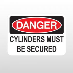 OSHA Danger Cylinders Must Be Secured