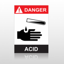 ANSI Danger Acid