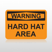 OSHA Warning Hard Hat Area