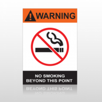 ANSI Warning No Smoking Beyond This Point