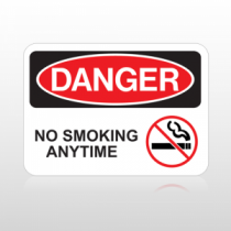 OSHA Danger No Smoking Anytime