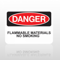 OSHA Danger Flammable Materials No Smoking