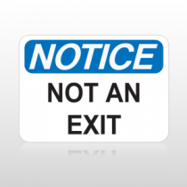 OSHA Notice Not An Exit