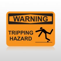 OSHA Warning Tripping Hazard