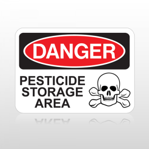 OSHA Danger Pesticide Storage Area