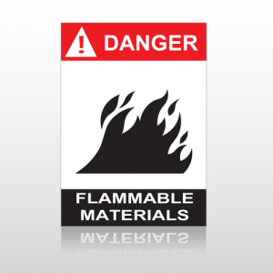 ANSI Danger Flammable Materials