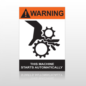 ANSI Warning This Machine Starts Automatically