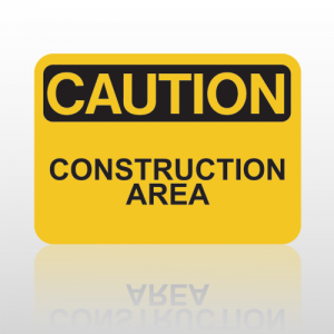 OSHA Caution Construction Area