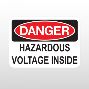 OSHA Danger Hazardous Voltage Inside