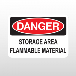 OSHA Danger Storage Area Flammable Material